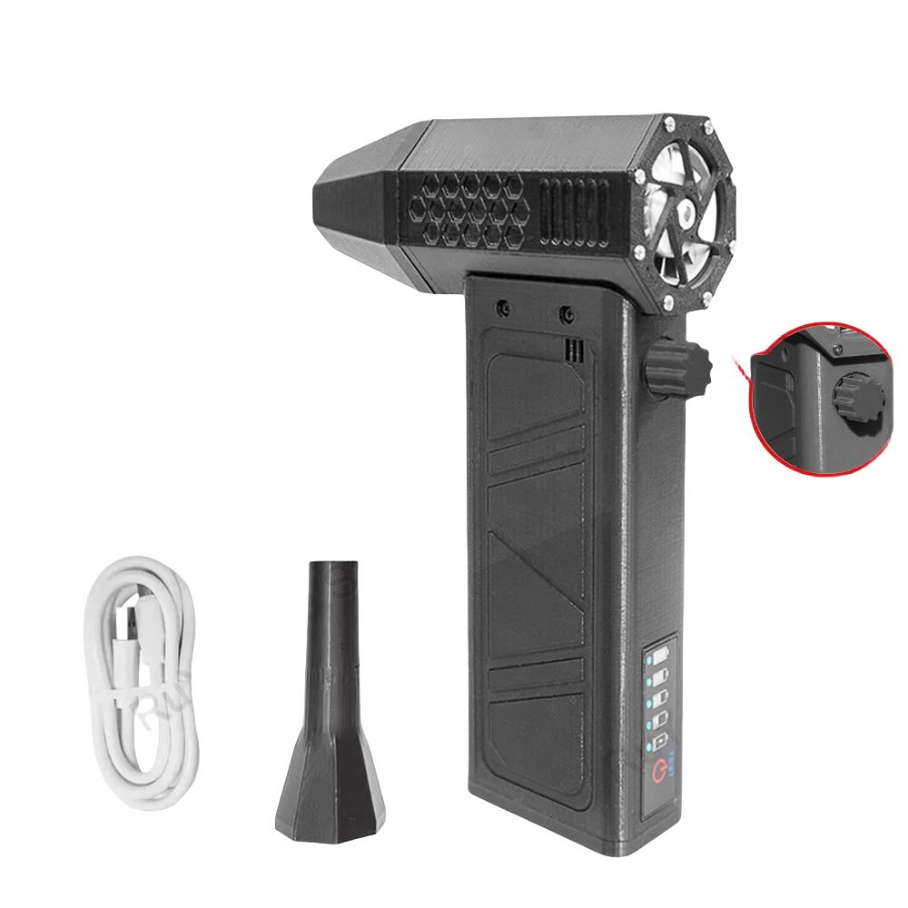 Handheld Mini Vacuum Cleaner 130000RPM Turbo Jet Blower with Electric Display High-Speed Dust Gun for Cleaning