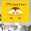 Tapiserie Personalizată cu Fundal Larva, Petrecere de Ziua de Naștere cu Nume Personalizat, Decorațiune Multifuncțională de Perete pentru Decor Acasă, Diverse Ocazii