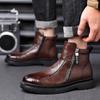 Men's Quality Classic Retro Style Chelsea Boots Business Dating Social Office Formal Boots Anti-slip Comfort British Style Boots