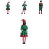Delightful Christmas Elf Cosplay Costume Couple Outfit For Fancy Dress Xmas Party Role Play