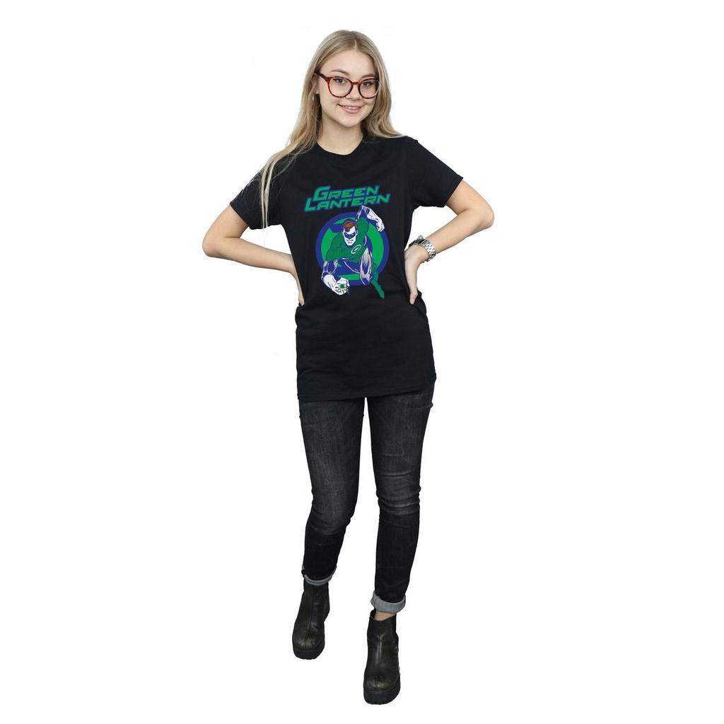 DC Comics Womens/Ladies Green Lantern Leap Cotton Boyfriend T-Shirt
