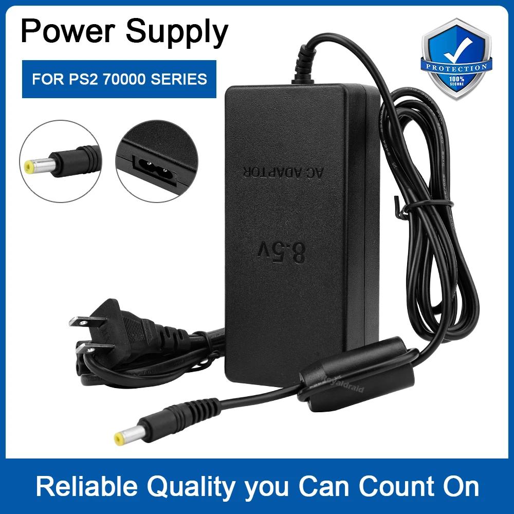 NEW Power Supply for PS2 Replacement AC Adapter Charger Cable Cord 100‑240V DC 8.5V for PS2 Slim 70000 Console EU Plug / US Plug