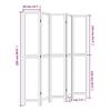 VidaXL Cloison de Séparation 5 Panneaux, Séparateur de Pièce, Écran d'Intimité, Paravent Chambre Salon, Marron Foncé 358664