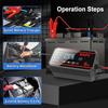 EAFC 12V 6A Smart Battery Charger, Pulse Repair Charger for Car and Motorcycle Lead-Acid Batteries