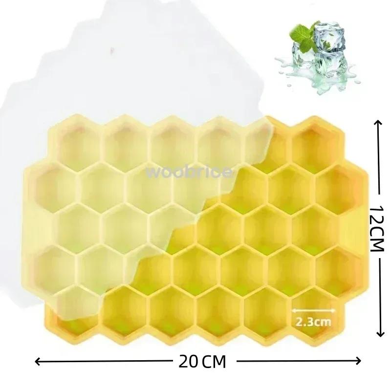 

Формы для льда Силиконовая Сотовая Шестиугольная Шаблон Форма для эскимо Кубик Льда Многоразовая Не содержит БФА Форма для эскимо Сделай сам Поддоны для кубиков льда 1PCS-37Cube жёлтый