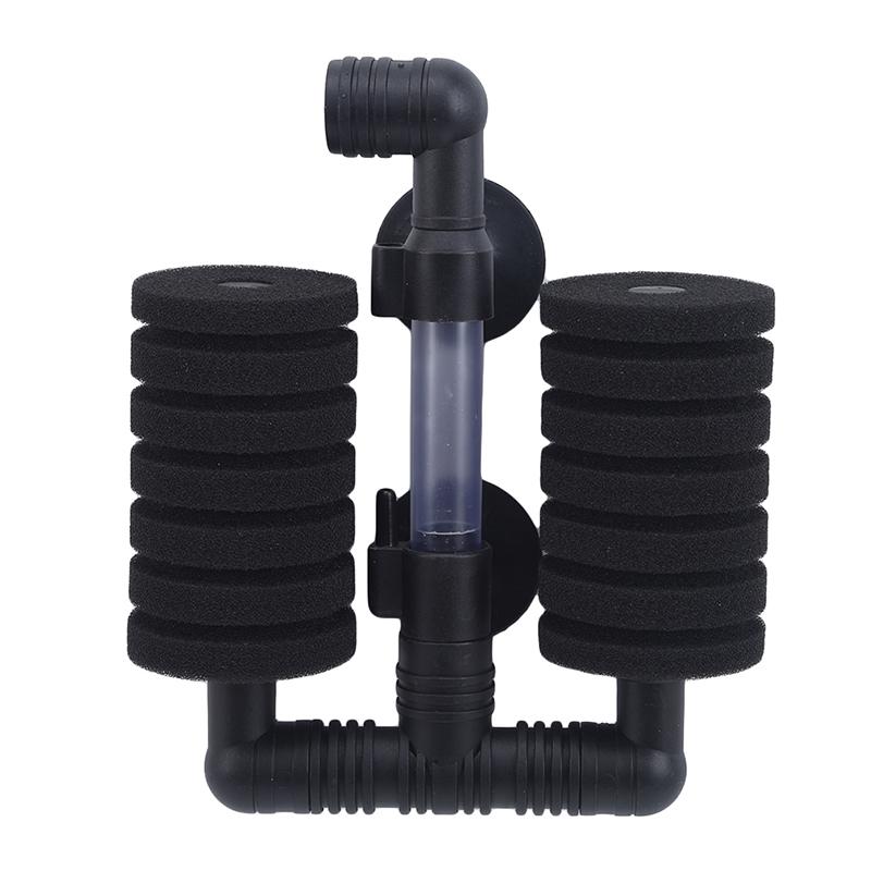 Family Fashion Beautiful and Practical Double Head Mini Silent Fish Tank Pneumatic Filter