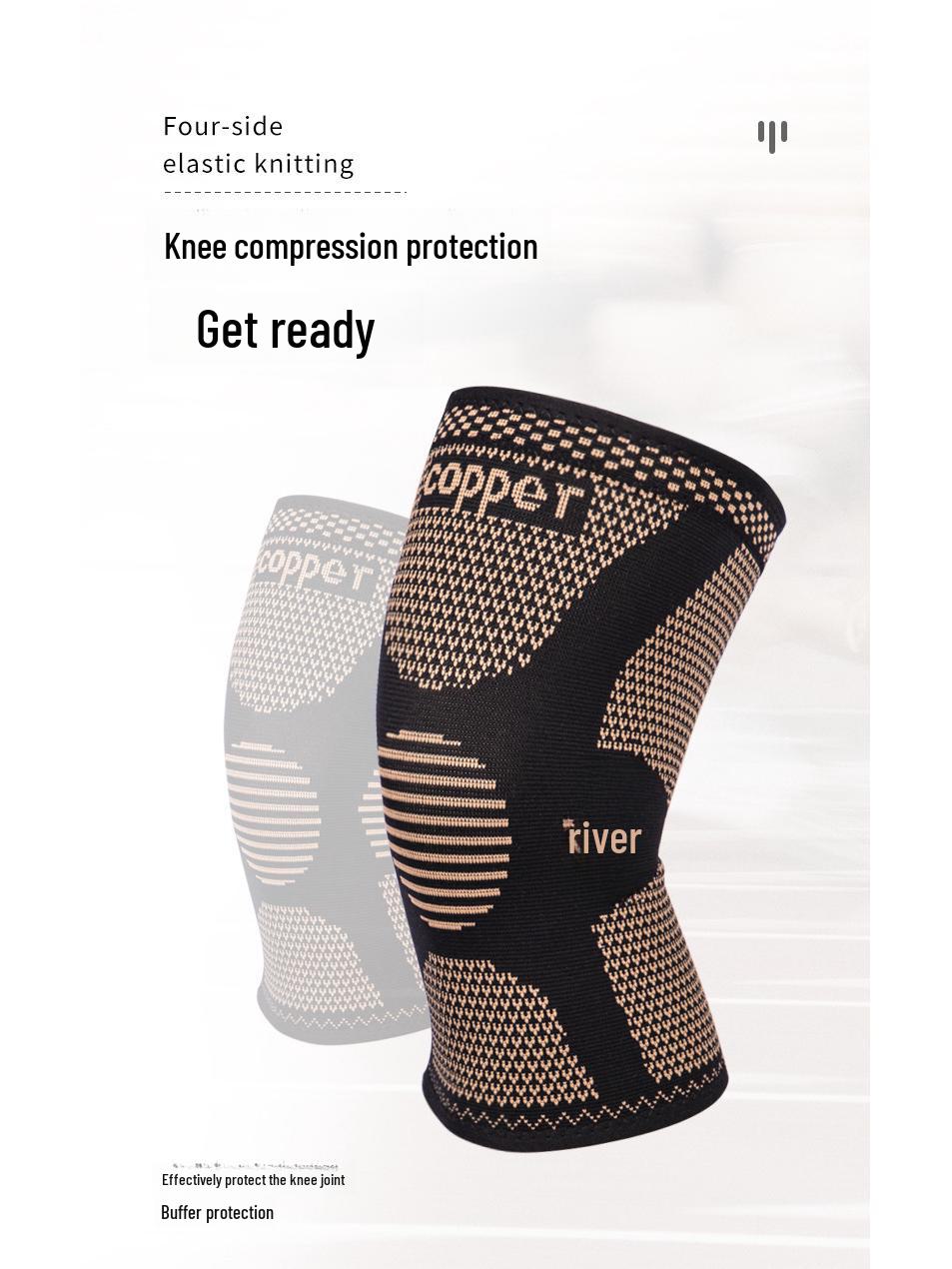 

Maxida Медные дышащие наколенники для спорта Single XXL