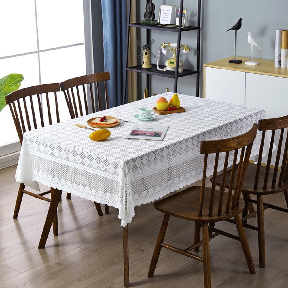 Antique Lace Hollow Tablecloth European Wedding Party Tablecloth Elegant Table Linen  Restaurant