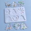 Christmas Resin Pendant Silicone Molds Ornament Mold for Xmas Tree Hanging Decor