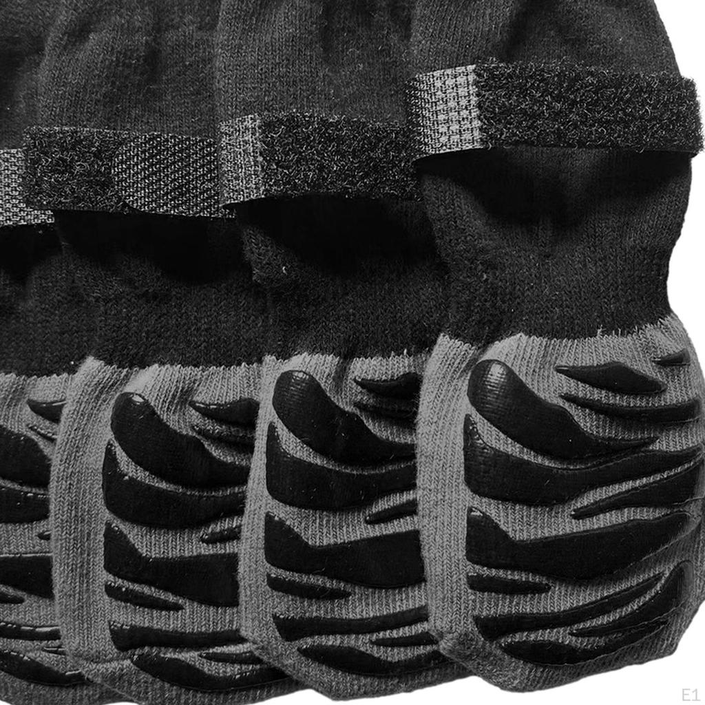 4 stück Rutschfeste Socken Abdeckung, Hund Schuhe Paw Schützen Traktion Kontrolle Socken für Kleine