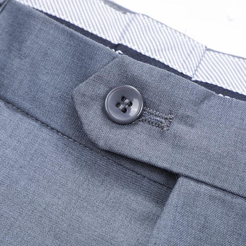 ROMON Men's Business Casual Straight-Leg Suit Pants