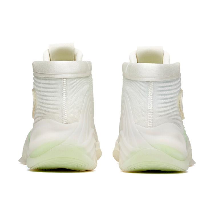 New Anta KT6 Anti Slip Wear Resistant High Top Basketball Shoes Men's White 112041101-2