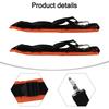 Brand New High Quality Practical Shoulder Strap Accessories 2pcs Nylon Adjustable Black+Orange Easy To Install