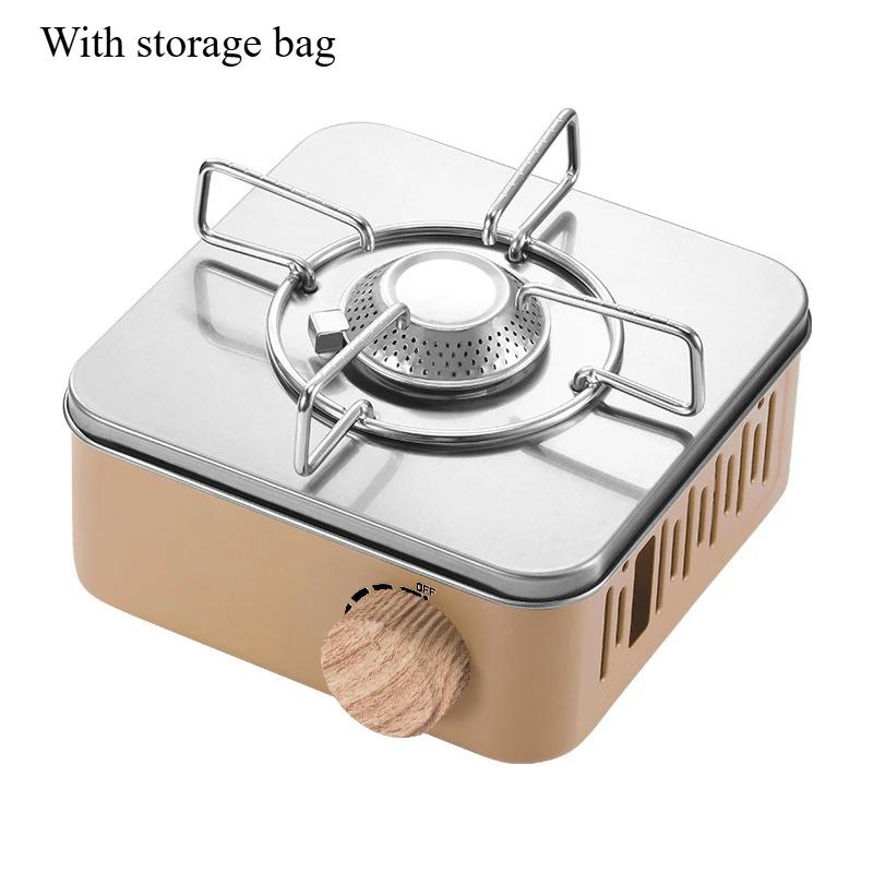 Camping Gas Stove Portable Butane Stove Cassette Furnace Outdoor Gas with Carrying Bag Outdoor Gas Burner Picnic Camp Barbecue