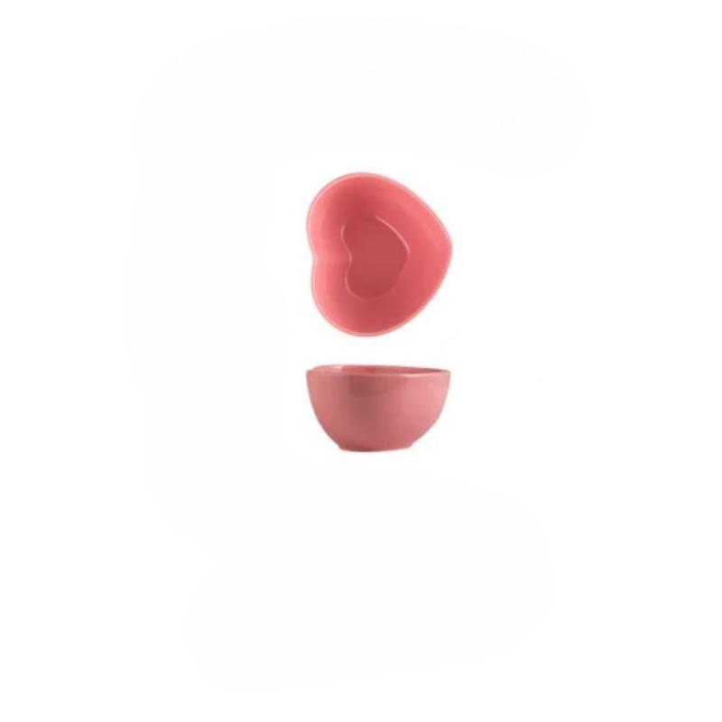 Cartoon Color Heart Ceramic Dinner Plate Breakfast Bread Baking Pan Home Cooking Cutlery Dessert Cake Plate Kitchen Utensils New