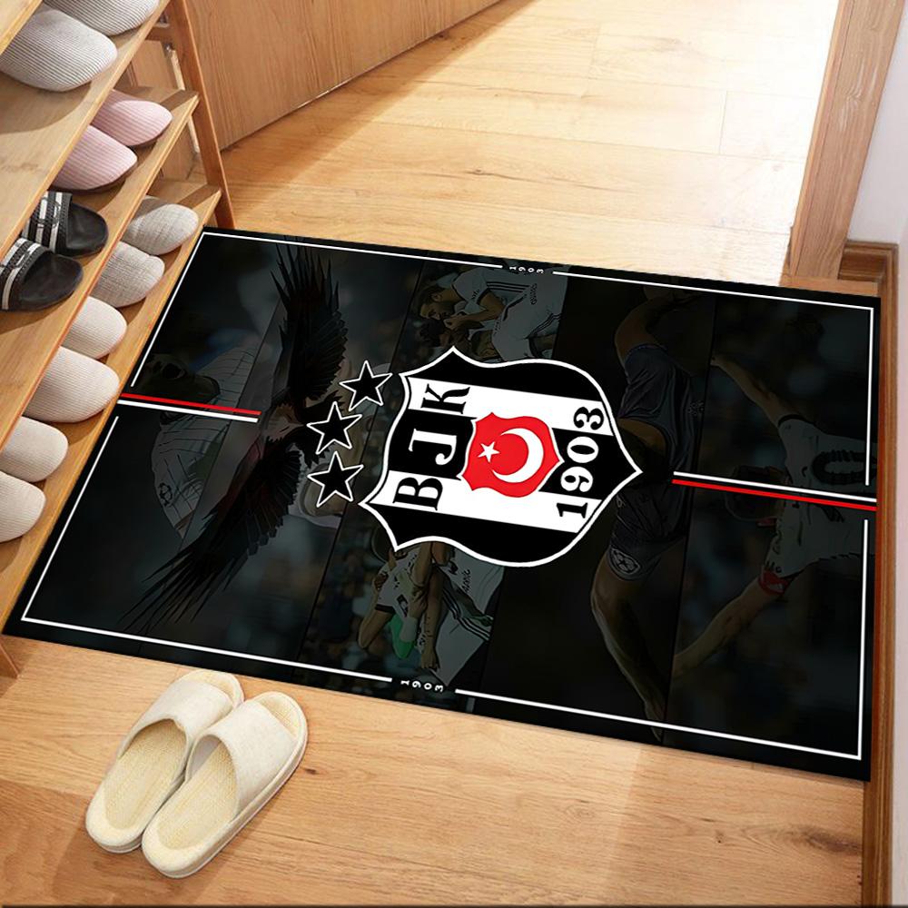 Be?ikta? Football Crest Square Rugs Are a Great Choice for Living Rooms, Bedrooms, Home Décor, and As Gifts.