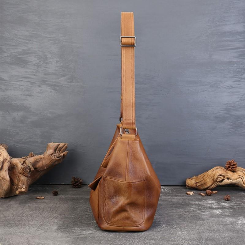 Borsa a Tote Casual Johnature in Vera Pelle da Donna Grande Borsa Morbida Pelle di Mucca Grande Capacità Borsa a Spalla Tracolla