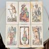 12*6cm Tarot Soprafino 1830 Vintage Italienisches Tarot Deck in Stabiler Box, Historische Reproduktion, 78 Karten Doppelt geprägt