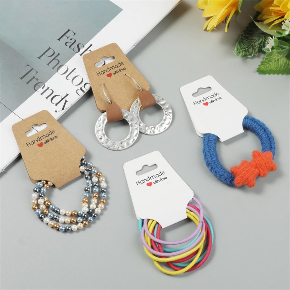 100/200 Pcs Bracelet Display Cards Jewelry Packaging Selling Card Necklace Keychain Hanging Displays for Earrings Hair Accessory
