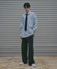 Ladeuedisyeon Pocket Stitch Wide Baker Pants_Black