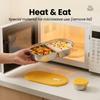 Oval Divided Bento Box With Sauce Box Sealed 304 Stainless Steel Lunch Box Microwave Safe Fruit Salad Food Container For Student