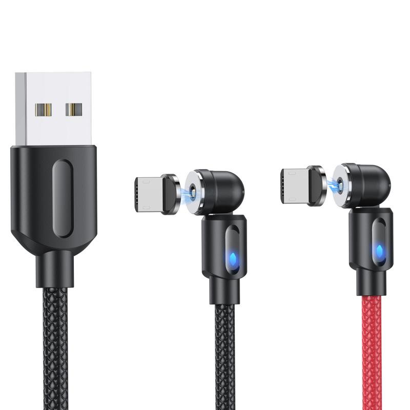540 Grad drehbares magnetisches Datenkabel Ladekabel Kupferkern Starke magnetische Kraft