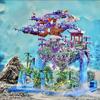 1460 Particles Fairy Pavilion Building Blocks Suitable for Holidays Birthdays New Year Gifts Abs Materials Mixed Color Building Blocks