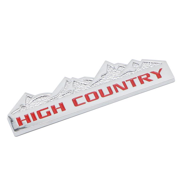 High Country Off-Road Logo Metal Emblem for Chevrolet, Jeep, Dodge, Ford