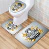 Christmas Bathroom Floor Mat Toilet Three-Piece Set