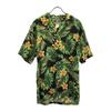 KALAHEO 90s Made In USA Rayon Old Overall Handle Short Sleeve Aloha Shirt Men's Used