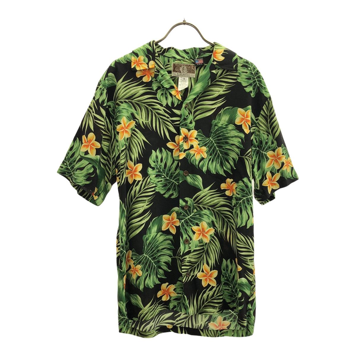 

KALAHEO 90-х годов Сделано в США Район Старый комбинезон с ручками Футболка алоха с коротким рукавом Мужская Б/У