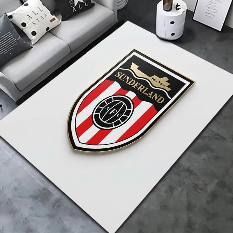 Sunderland A.F Custom Name Carpet Rug for Living Room Bedroom Home Sofa Decoration,Kids play Non-slip Floor Mat