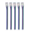 10pcs 4PIN COB LED Connectors 10mm Wire to Strip Connectors RGB Light Connectors  For Home Party