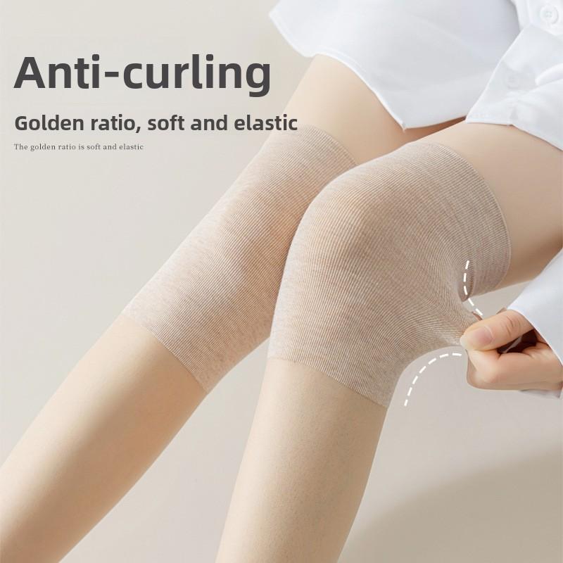 Spring, Autumn and Winter Knee Protection, Air-conditioned Silk Stockings, Long Stockings, Anti-snagging Silk Spliced Over-the-knee Stockings