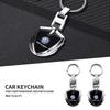 For Volkswagen Car Stying Badge 3D Metal Key Rings Shield Shaped Keychain For Volkswagen B6 B7 B5 Golf Polo Tiguan Passat EOS Sc
