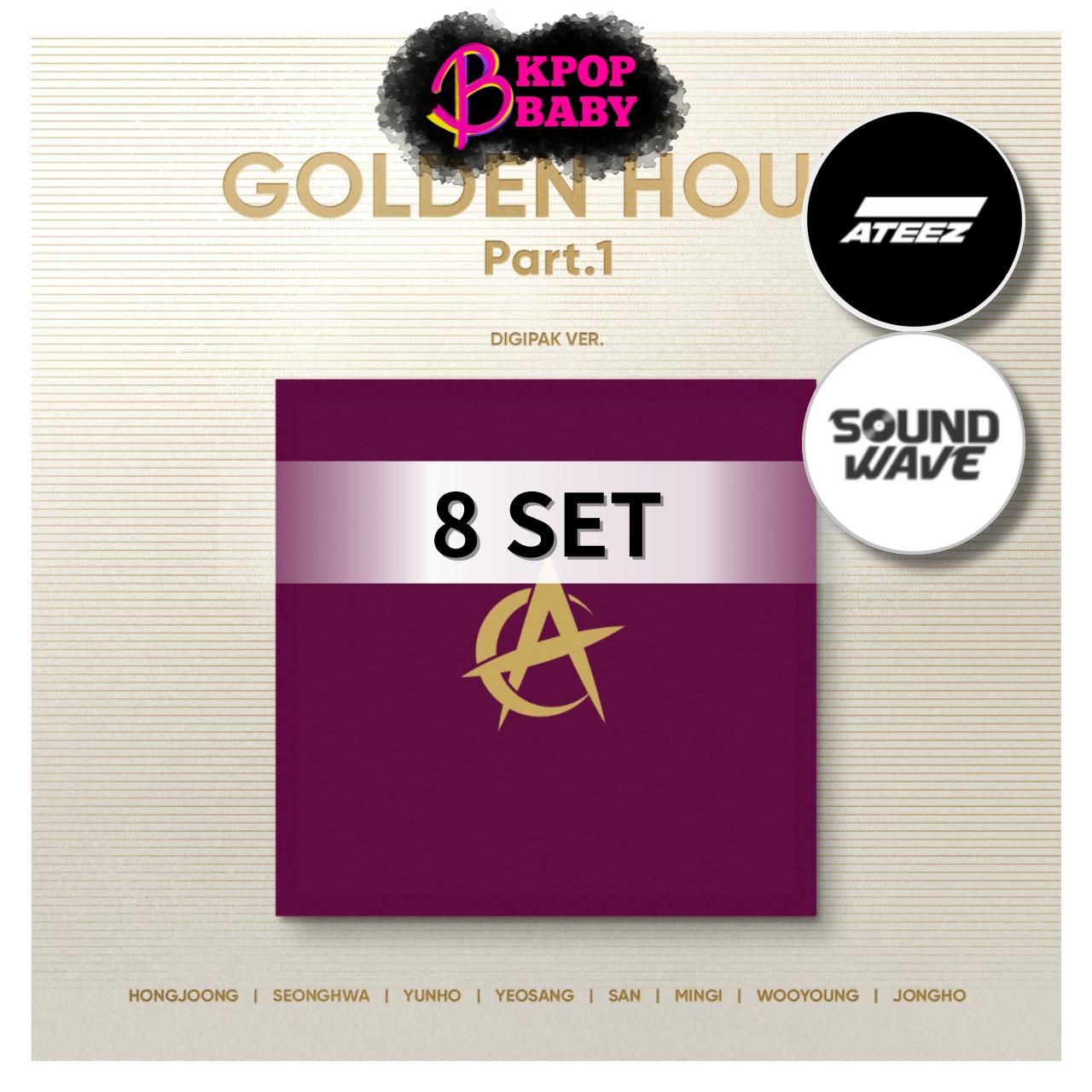 

(8СЕТ / ПОБ) ATEEZ (Digipack Ver.) [ЗОЛОТОЙ ЧАС : Часть.1] 10-й мини-альбом