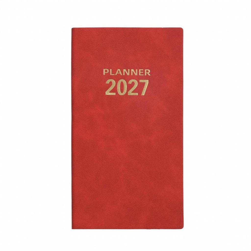 English Daily Planner Notebook Compact A6 Portable for Study