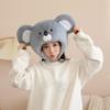 Trendsetting Fun Koala Hat for Douple Engagement Wedding Photo Props Party Wear Novelty Headgear Props