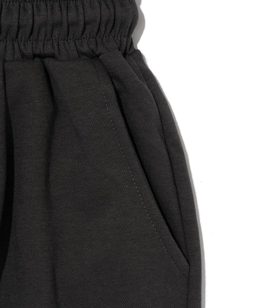 ANALOG MOOD Soft Plain Pintuck Cotton Shorts (Charcoal)