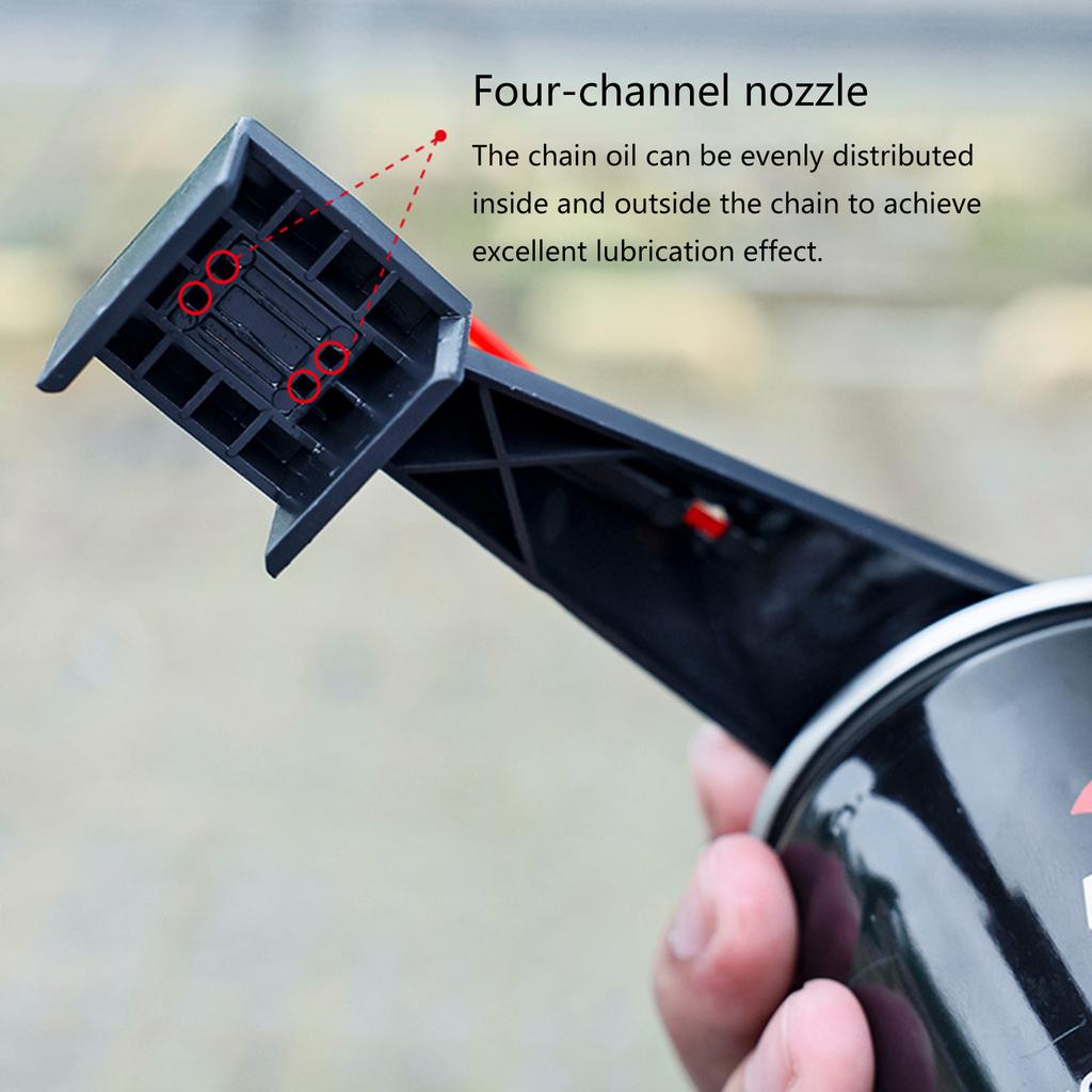 Chain Cleaner Attachment Motorcycle Chain Lube Applicator Motorbike Maintenance Tool Multifunctional Chain Oiler Aid