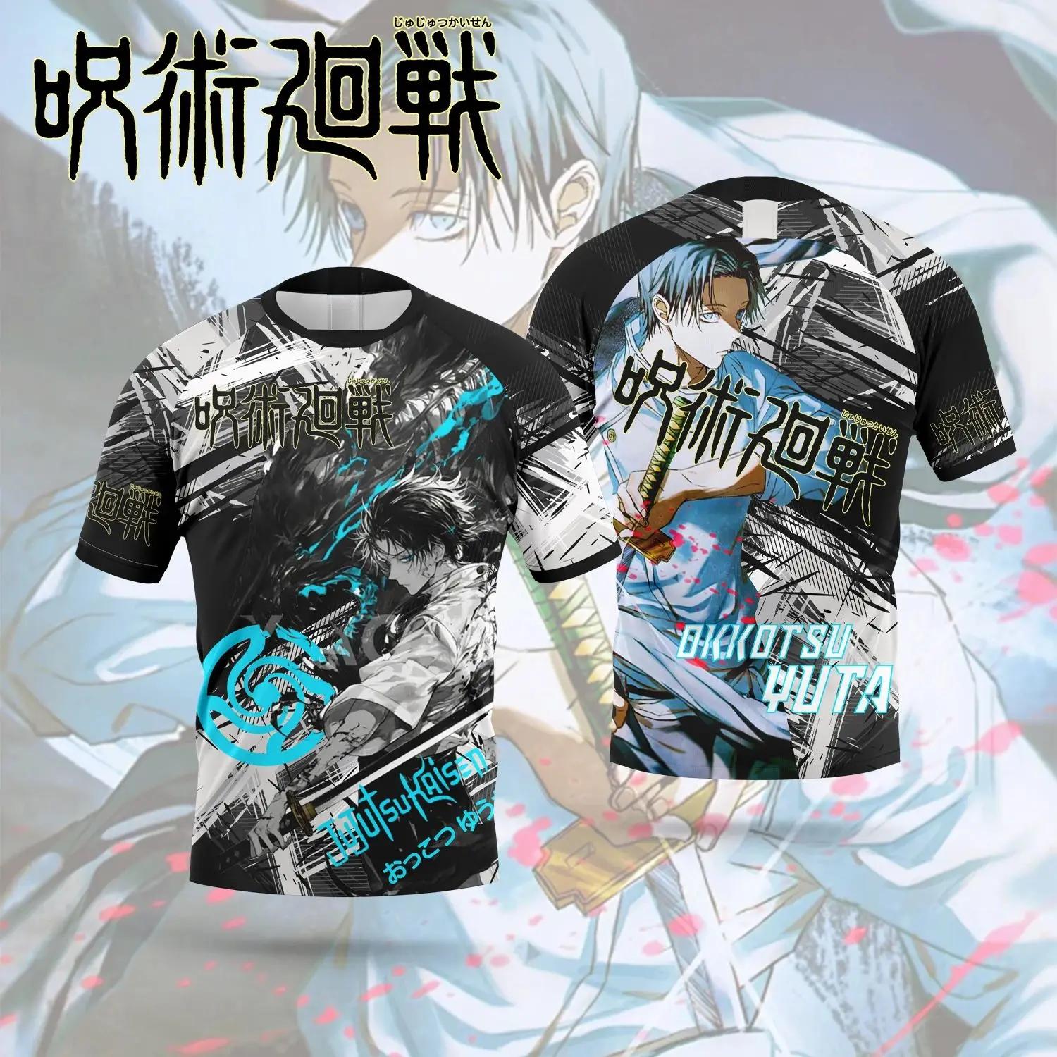 

2026 Jujutsu Kaimmense Men s and Women s T-shirts, 3D Printed Animation, Satoru, Gojo, Rick, Lover, Harajuku Style 6XL
