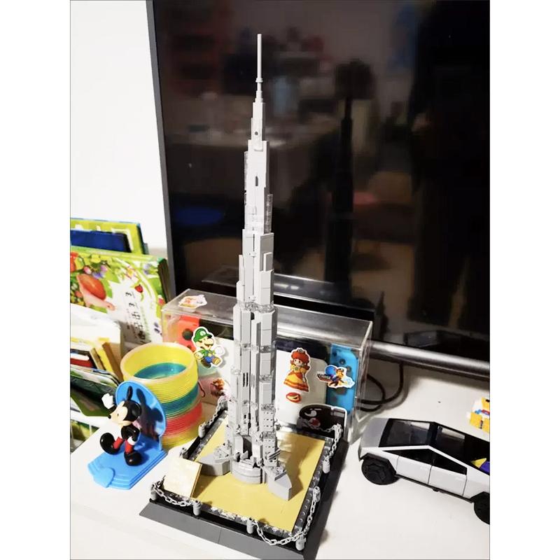 WANGE The Burj Khalifa Tower-Dubai The United Arab Emirates Building MOC Toy Educational Building Block Kit Children's Gift No.4222