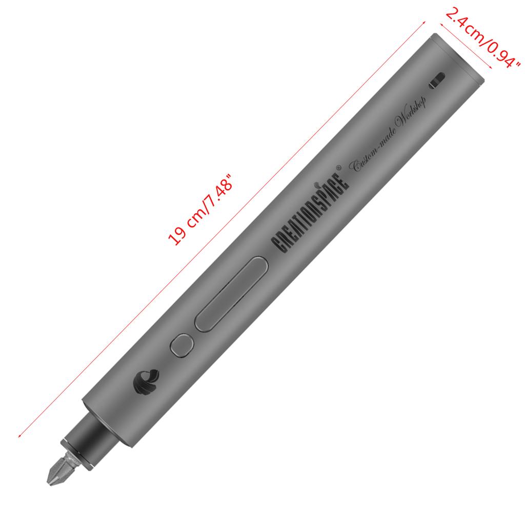 CS1902A Cordless Electric Screwdriver Kit 1.5Nm Mini Tools USB Charging 3.7V Electric Screwdriver Variable Speed