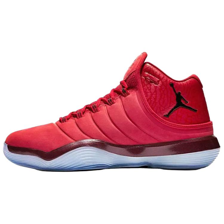 Air Jordan Jordan Super.Fly 2017 Comfortable Soft Non-Slip Wear-Resistant Mid-Top Kids Basketball Shoes Kids basketball shoes Red 921208-601