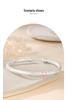 Sterling Silver 9999 Enamel Gourd Flower Twisted Bangle for Women - New Chinese National Style Bracelet