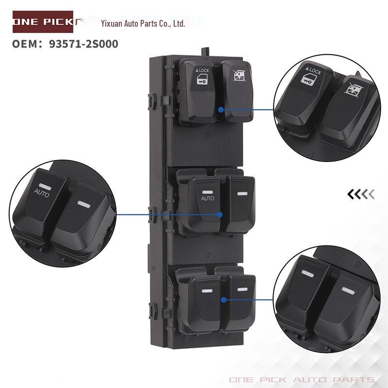 93571-2S000 Compatible with Hyundai Tucson Electric Window Regulator Switch.
