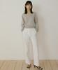 Lingseoul Button Classic Cotton Pants-Ivory