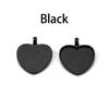 10pcs/lot 25mm  Heart-Shaped Pendant Cabochon Base Setting Cameo Findings For DIY Jewelry Making Supplies