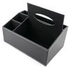 Organizador de Mesa de Couro com Porta-Lenços