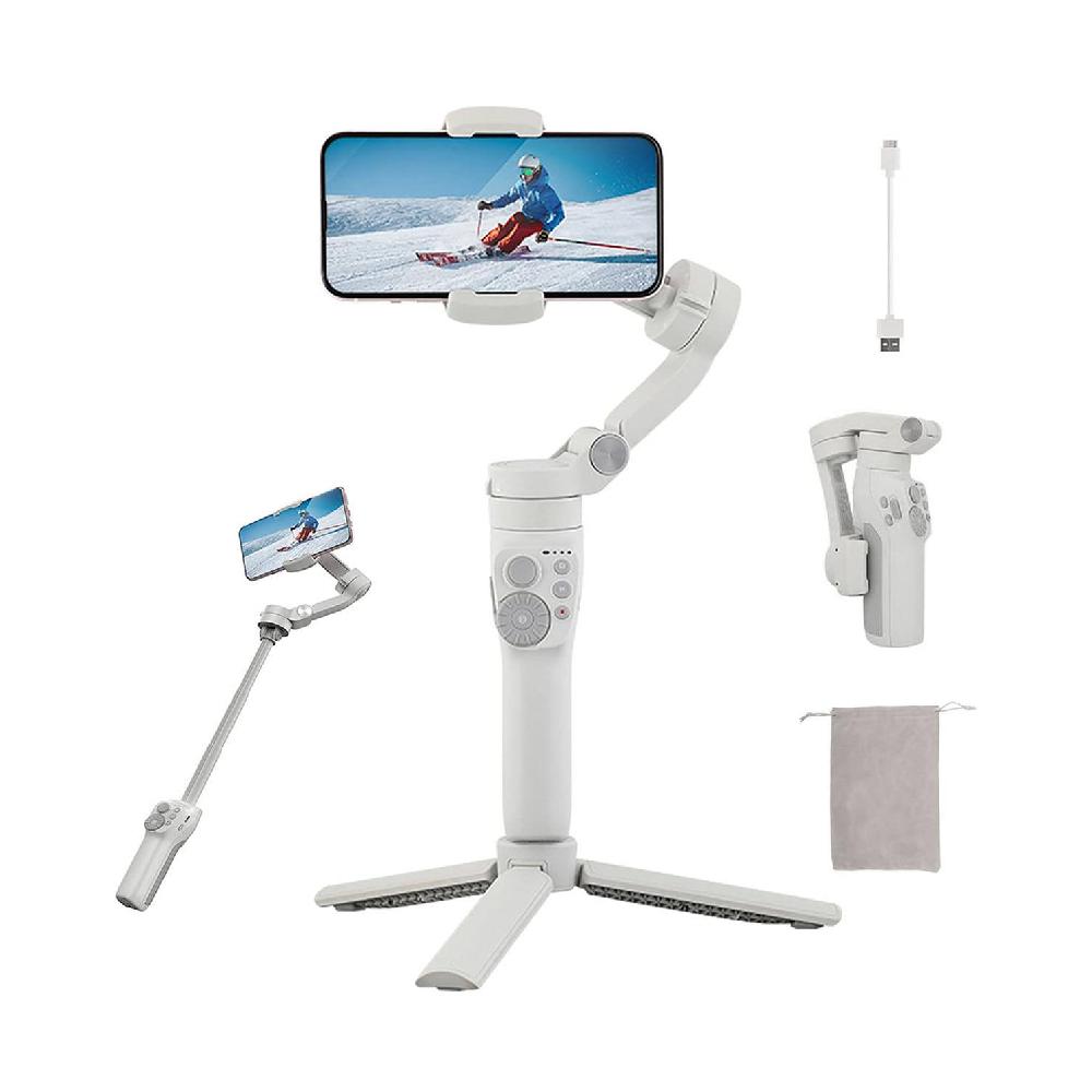 New Feiyu Vimble 3 3-Axis Gimbal Stabilizer for All Smartphone Ai Face Tracking Magnetic Fill Light Gimbal Built-in Selfie Stick